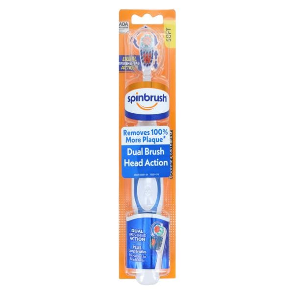 Arm & Hammer Spinbrush Pro+ Deep Clean Battery Power Toothbrush Soft Deep Cln Ea