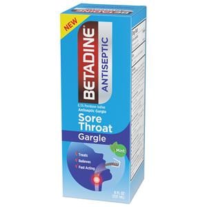 Betadine Sore Throat Gargle 8 oz Mint Ea