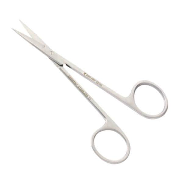 Euro-Med Iris Surgical Scissors Straight 4.5" Stainless Steel Reusable Ea