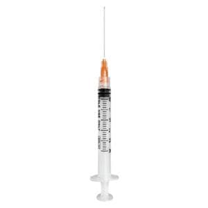 Luer Lock Syringe 25gx1-1/2" 3mL _ No Dead Space 100/Bx