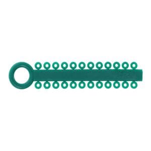 Power Sticks Ligature Ties Elastomeric 0.120 in Latex-Free Dark Green 42/Pk