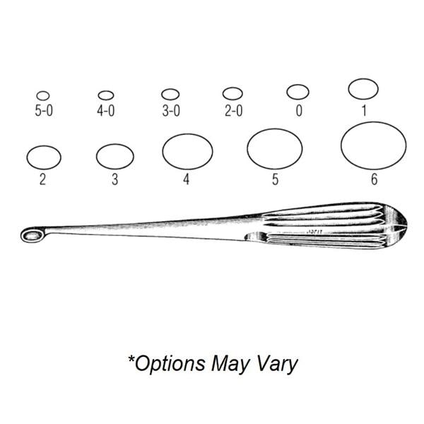 Bruns Orthopedic Curette 8" Stainless Steel Reusable Ea