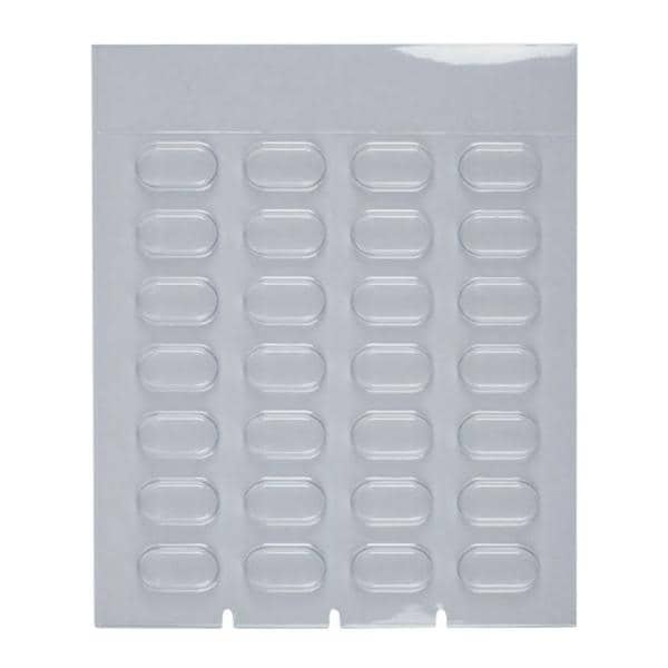 Cold Seal Blister Medium 3/8" Deep 90 Day Clear Disposable 500/Bx