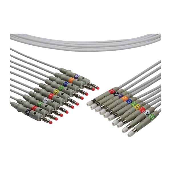 Cables and Sensors Leadwire New Banana End 10 Leads Ea