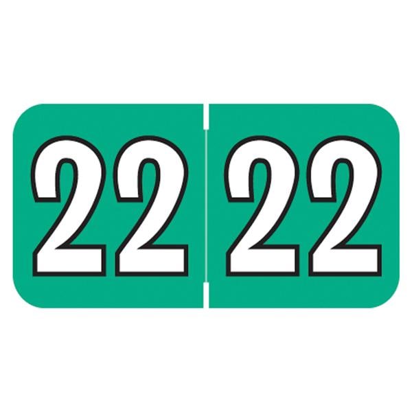 Jewel Tone 2022 ET Label Jade Green 500/Bx 500/Rl