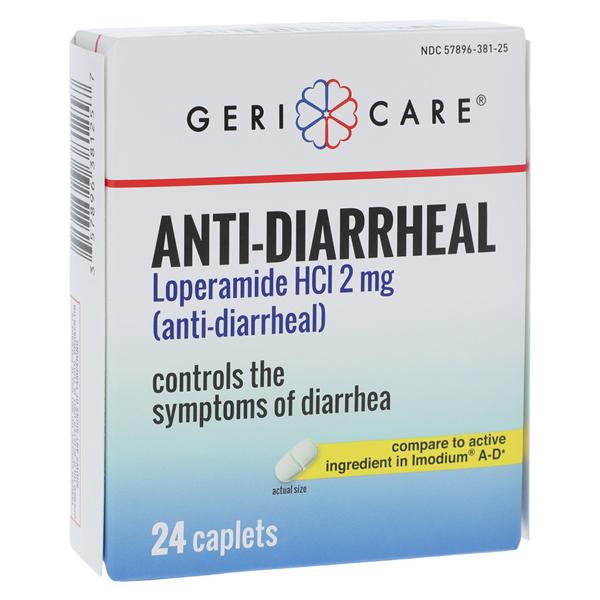 Loperamide HCl Caplets 2mg 24/Bx