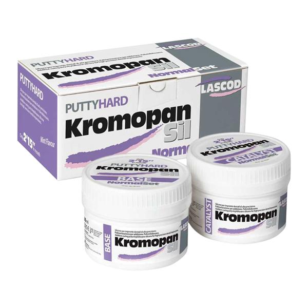 KromopanSil Impression Material Ptty Hrd Nrml St 600mL 63 Shore A Bs & Cat 2/Box