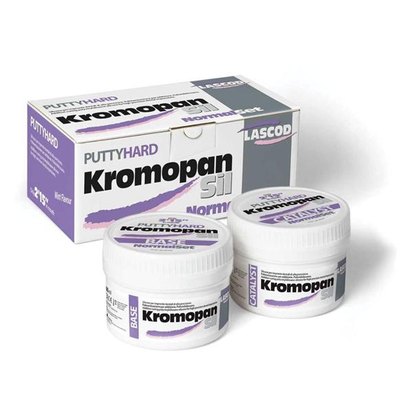 KromopanSil Impression Material Ptty Hrd Fst Set 600 mL Mint Bs & Cat 2/Bx