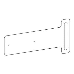 Sharps Container Bracket 1.2lb White 12.6x5.5x0.1" Metal f/ Ergotron Mdcl Crt Ea