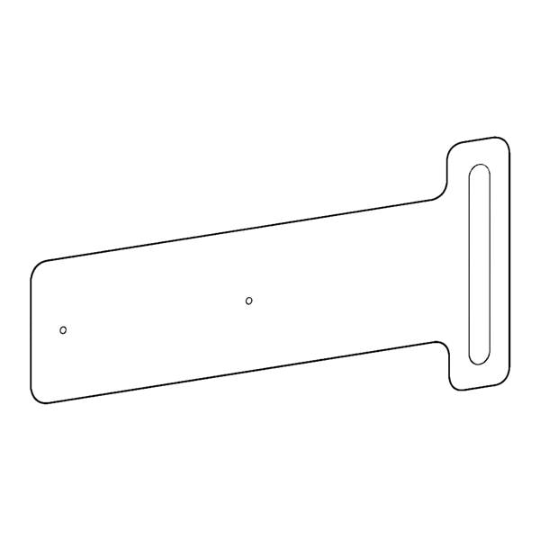 Sharps Container Bracket 1.2lb White 12.6x5.5x0.1" Metal f/ Ergotron Mdcl Crt Ea