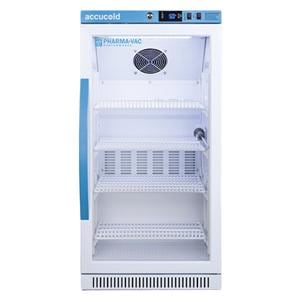 Accucold Performance Series Pharma/Vax Refrigerator 2.83 Cu Ft Gls Dr 2 to 8C Ea