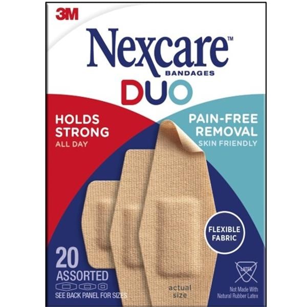 Nexcare Duo Bandage Fabric Assorted Beige Sterile 20/Bx