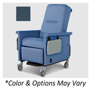 85 Series Transport Recliner Powder-Coated Steel Frame 300lb Capacity BnBl Ea