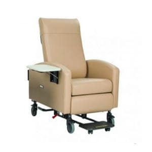 Vero Premium Series Transport Recliner Powder Coated 350lb Capacity Taupe Ea