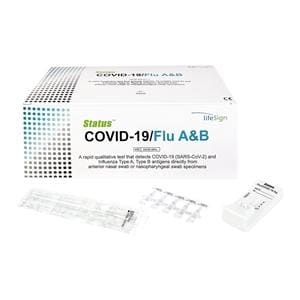 Status COVID-19/Flu A&B Test Kit CLIA Waived 25/Bx