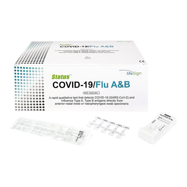 Status COVID-19/Flu A&B Test Kit CLIA Waived 25/Bx