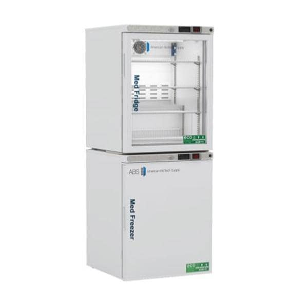 Pharmacy Refrigerator/Freezer 5.2 Cu Ft/4 Cu Ft Glass Door/Solid Door Ea