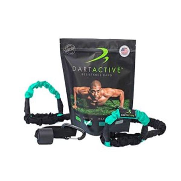 DartBand Resistance Band Aqua/Black 9-87lb Resistance