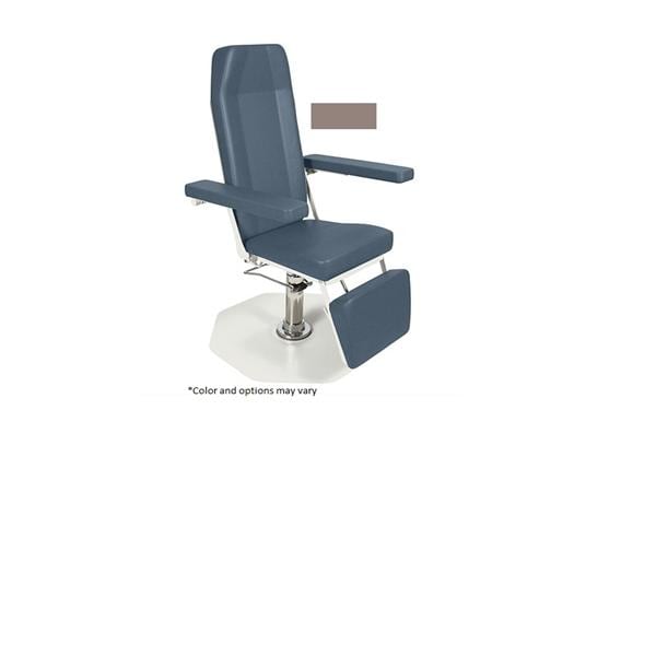 Phlebotomy Chair Mocha Steel Frame 250lb Capacity Ea