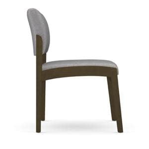 Lenox Guest Chair Linette Stone/Mahogany Wood/Vinyl 300lb Capacity Ea