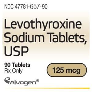 Levothyroxine Sodium Tablets 125mcg Bottle 90/Bt