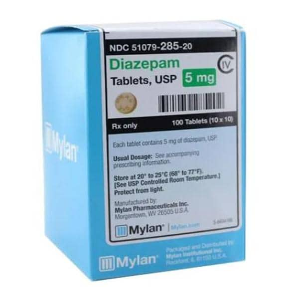 Diazepam Tablets 5mg Unit Dose 100/Bx