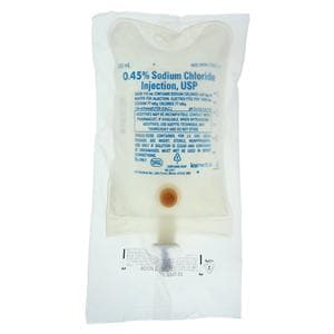 IV Injection Solution 0.45% Sodium Chloride 500mL Bag 24/Ca