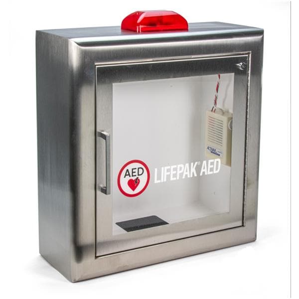 AED Wall Cabinet New Stainless Steel Ea