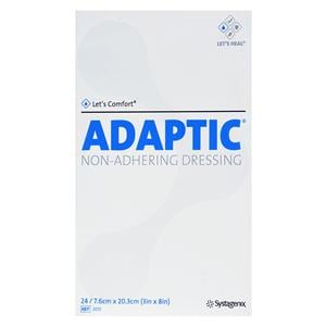 Adaptic Cellulose Acetate Wound Contact Layer Dressing 3x8" Non-Adherent