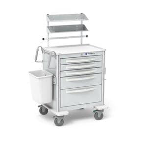 Unicart Suture Cart 5" Caster (5) Drawer Key Lock