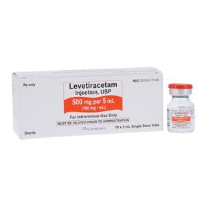 Levetiracetam Injection 100mg/mL SDV 5mL 10/Bx