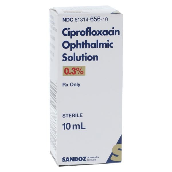 Ciprofloxacin HCl Ophthalmic Solution 0.30% Bottle 10mL 10mL/Bt