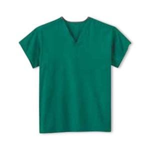 Scrub Top 26-28" Chest Forest Green Pediatric Medium Disposable 50/Ca