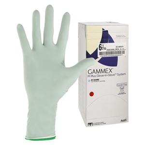 Gammex Polyisoprene Surgical Gloves 6.5 White / Green, 4 BX/CA