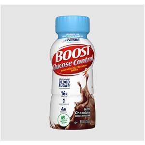 Boost Glucose Control Nutritional Shake Rich Chocolate 8oz Bottle 24/Ca