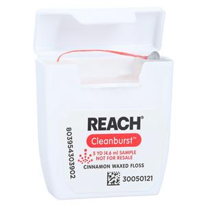REACH Clean Burst Floss Waxed 5 Yards Cinnamon Patient Size 144/Bx