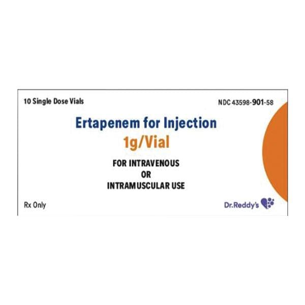 Ertapenem Sodium Injection 1gm/vl Powder SDV 10/Bx