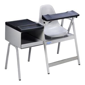 Blood Draw Chair Black/White Tubular Steel Frame 450lb Capacity Ea