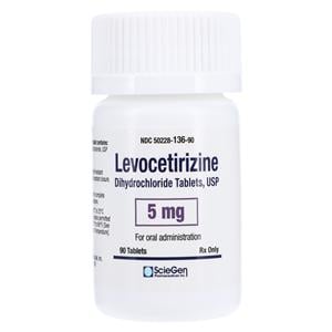 Levocetrizine Dihydrochloride Tablets 5mg Bottle 90/Bt