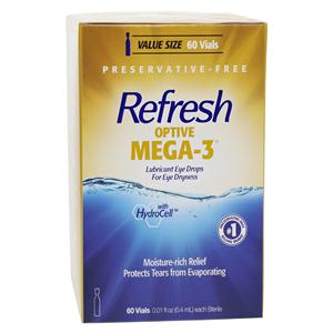 Refresh Optive Lubricating Drops Preservative Free 0.4mL 60/Bx, 16 BX/CA