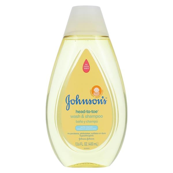 Johnson's Baby Shampoo/Wash No Mr Trs/Hd-2-Toe Disposable Unsx Hyplrgnc 13.6ozBt, 24 BT/CA