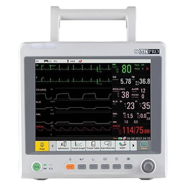 MDPro 4500 by MTMC Patient Monitor TFT LCD AC Power/Battery Operated Ea