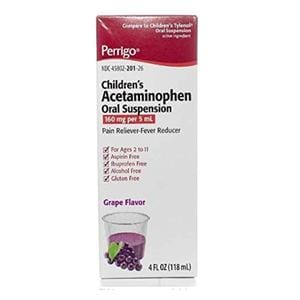 Acetaminophen Oral Suspension 160mg/5mL 4oz Bottle 4oz/Bt