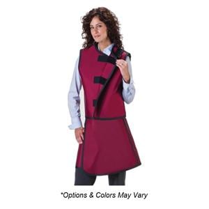 Vest/Skirt Red Vest 23x23"/Apron 21x41-46" Lead Free/.5mm Equivalence Ea