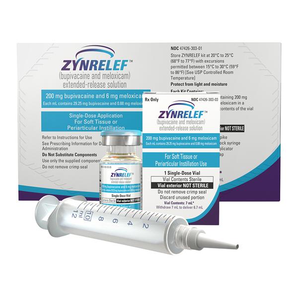 Zynrelef Extended-Release Injection 200mg/6mg SDV 7mL Ea