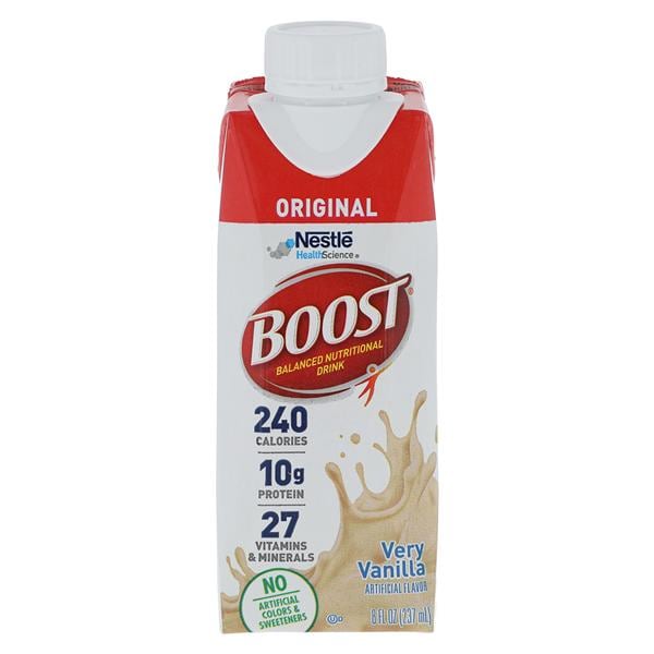 Boost Nutrition Beverage Very Vanilla 8oz Carton 24/CA