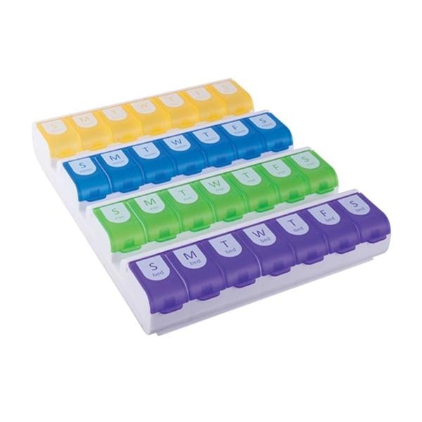 Organizer Pill Ezy-Dose Weekly XL For 2 Dose AM/PM 6Pk