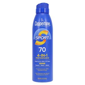 Coppertone Sport Spray Sunscreen FrgrncFr Skn Adlt 5.5oz Continuous Wtr Rstnt Ea, 12 EA/CA