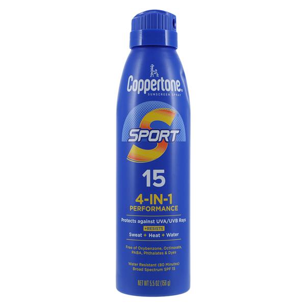 Coppertone Sport Sunscreen Spray FrgrncFr Adlt 5.5oz Continuous Wtr Rstnt Ea, 12 EA/CA