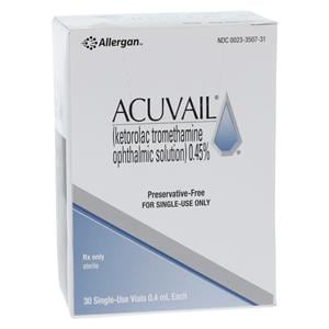 Acuvail Ophthalmic Solution 0.45% SDV 0.4mL 30/Bx, 24 BX/CA